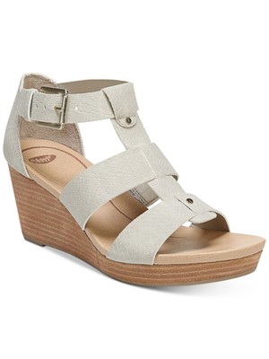 

Женские бежевые босоножки на танкетке DR SCHOLLS со змеиным рисунком Goring Barton, Бежевый, F6474S1