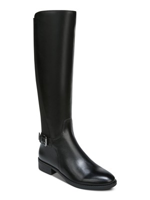 

SAM EDELMAN Женские черные кожаные сапоги Paxten Toe с пряжкой на блочном каблуке, Черный, H3919L1