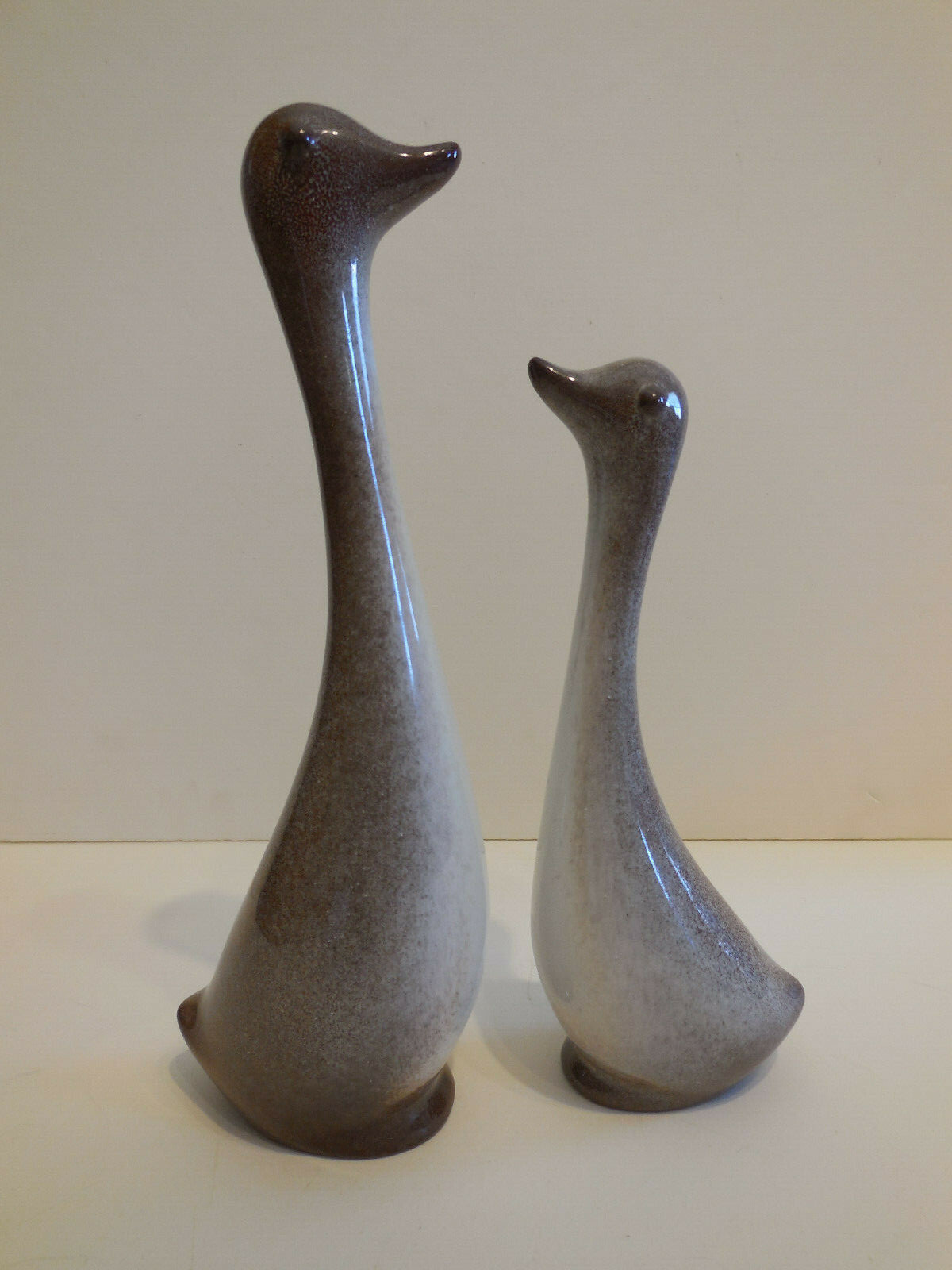 Pair of HOWARD PIERCE California Mid Century Modern art Pottery Duck/Geese