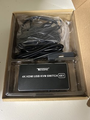 Tendak 4K HDMI USB KVM 4 in 1 Out Switch-Brand New