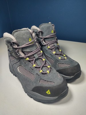Vasque Ultra Dry Gray Leather Hiking Trail Outdoor Boots 7213 M Youth Size 3M