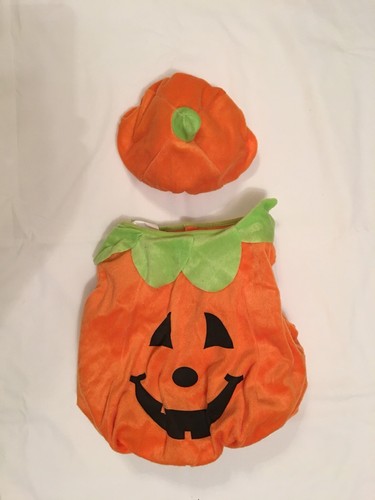 Fuzzy Pumpkin Halloween Costume One Size Fits Up To 24 Months