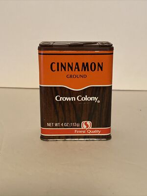 Crown Colony Brand Vintage Cinnamon Spice Tin Safeway