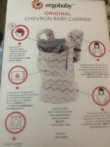 ergo baby carrier pink chevron