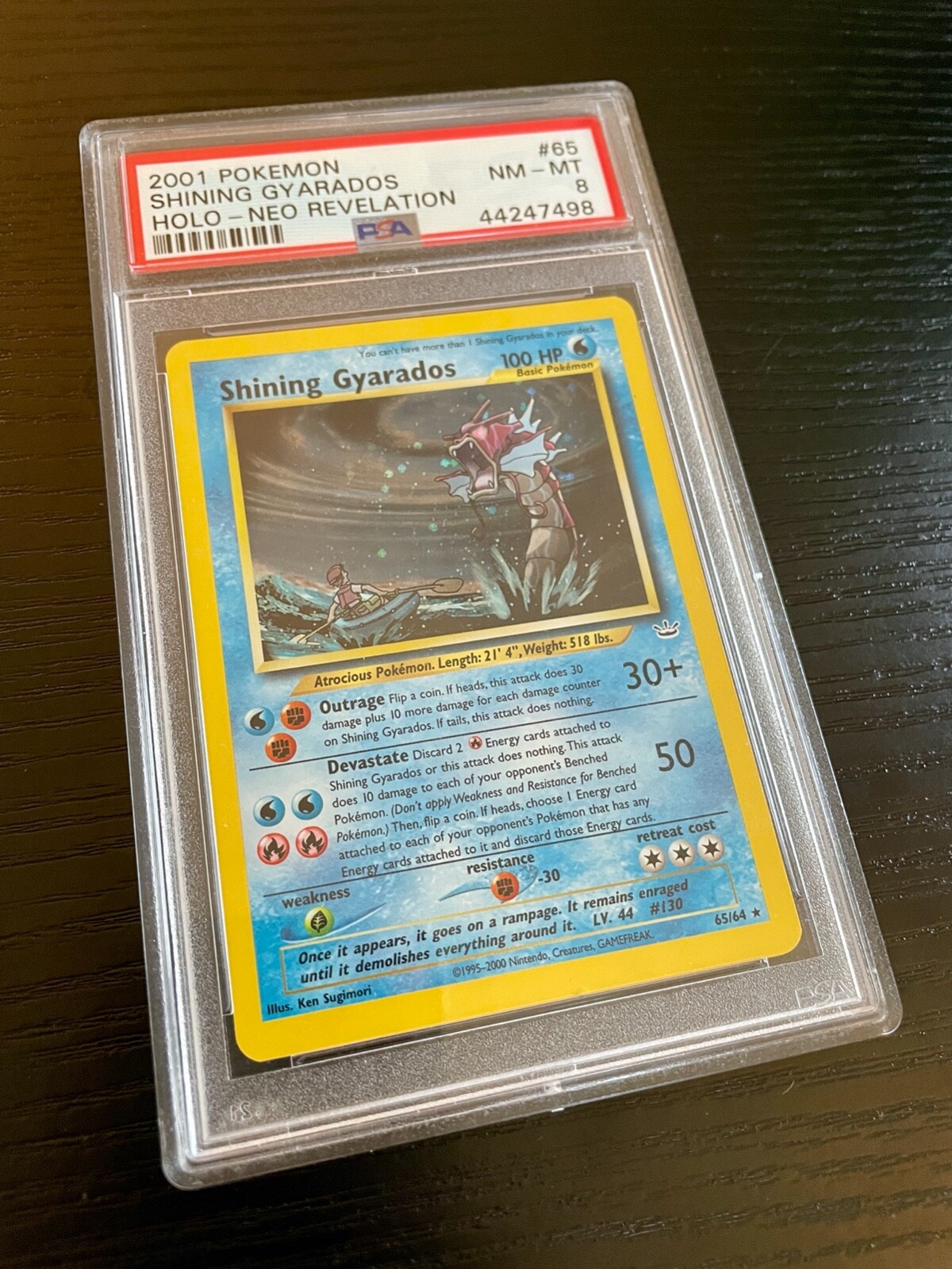 Neu hier Shining Garados Gyarados PSA 8, 2001, Holo Rare Mint, Neo Revelation
