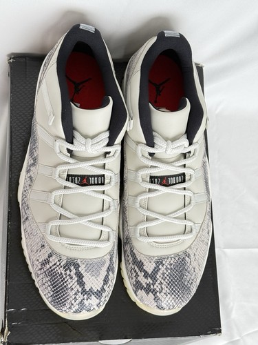 JORDAN NIKE AIR JORDAN 11 XI RETRO LOW SNAKESKIN LIGHT BONE SIZE 15 2019 CD6846-002