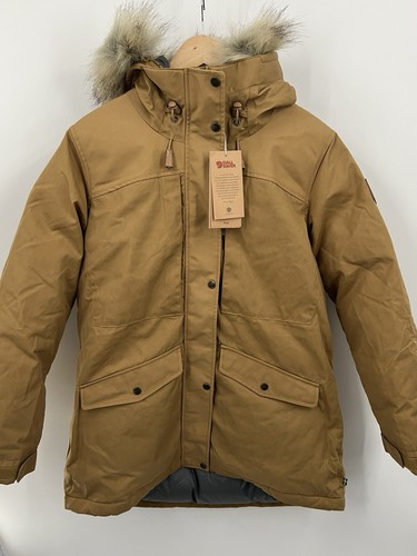 Pre-owned Fjall Raven Fjallraven Womens Singi Down Jacket Buckwheat Brown Size Large