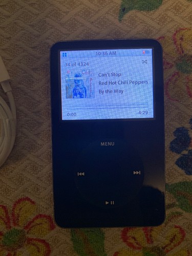 Ipod Classic 5th Generation Black 128gb SSD 3000mAh Battery & Wolfson Dac Modded
