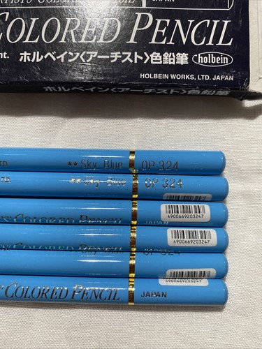 Holbein Artists' Colored Pencil - Sky Blue, OP324 - 6 PCS.
