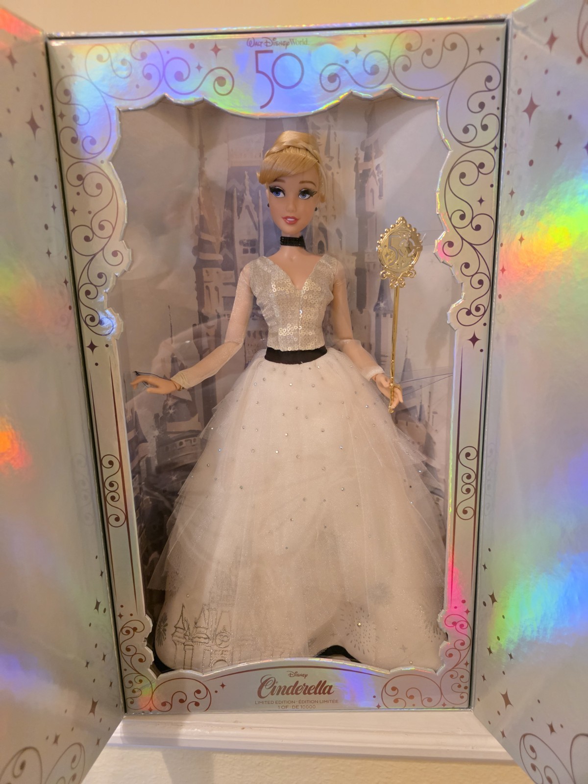 Walt Disney World 50th Anniversary Cinderella Limited Edition Doll 