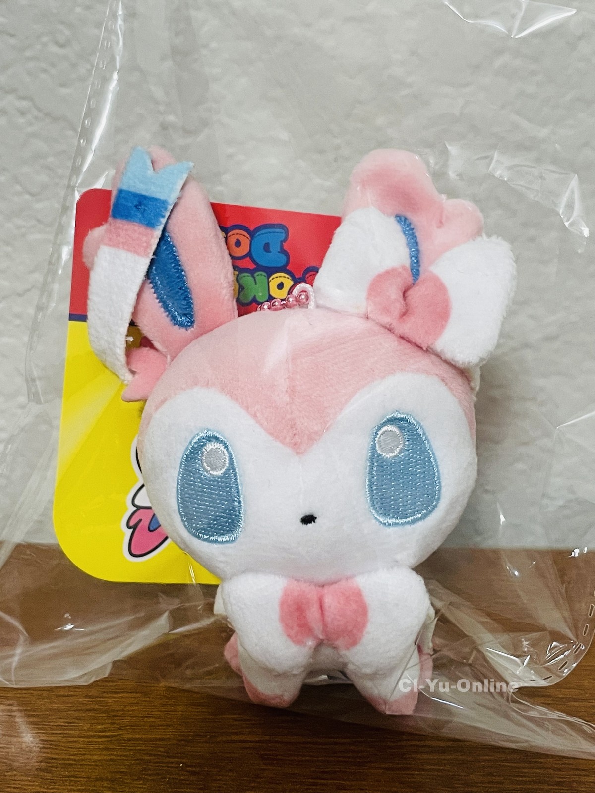 Pokemon Center Original Eevee Sylveon Eeveeloution Dolls Plush Key