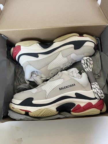Balenciaga triple s white navy sale