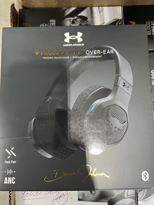 jbl under armour project rock over the ear headphones black