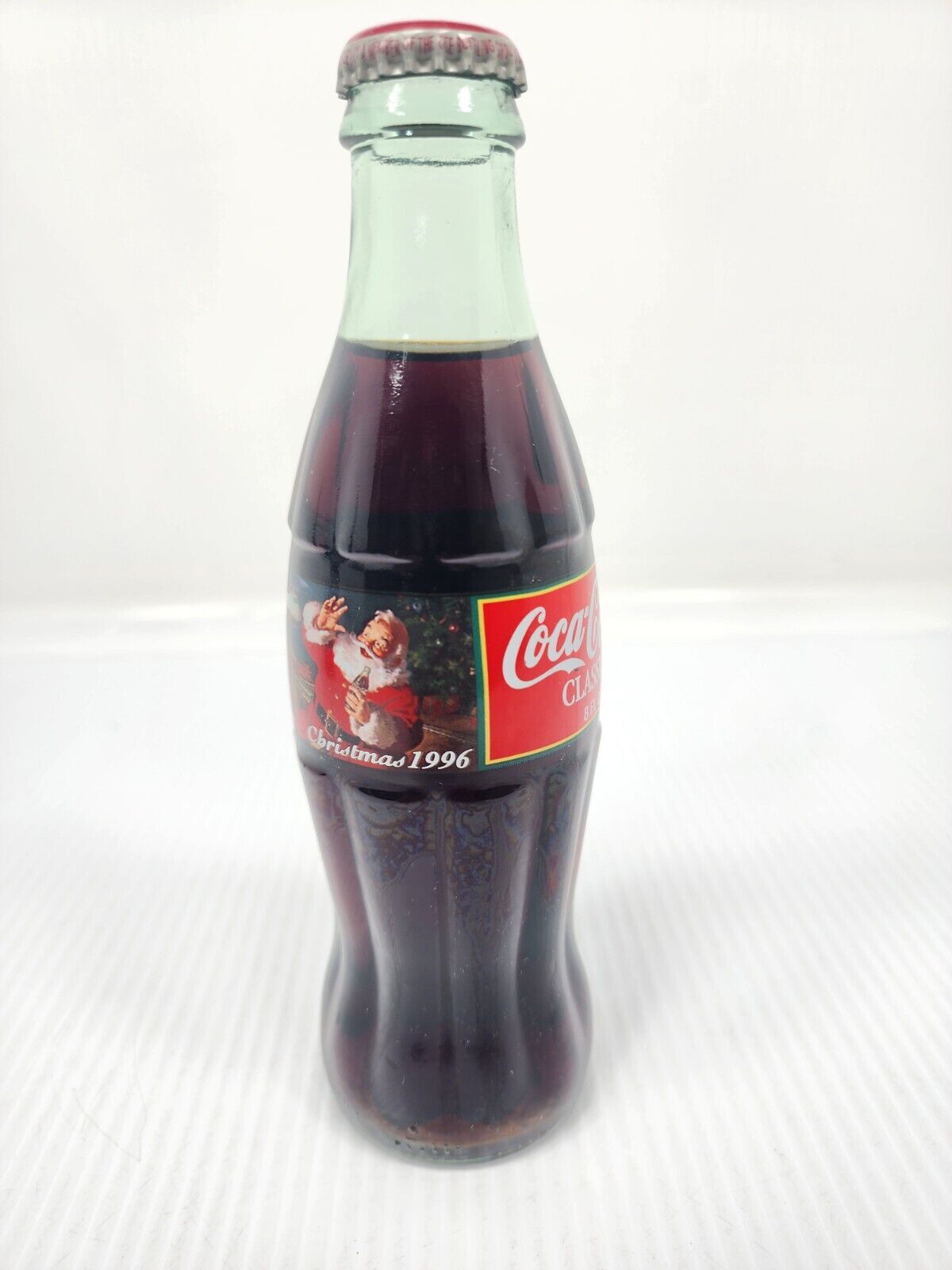 Coca-Cola Vintage 1996 Christmas Santa 8oz glass bottle Coca-Cola Vintage 1996 Christmas Santa 8oz glass bottle