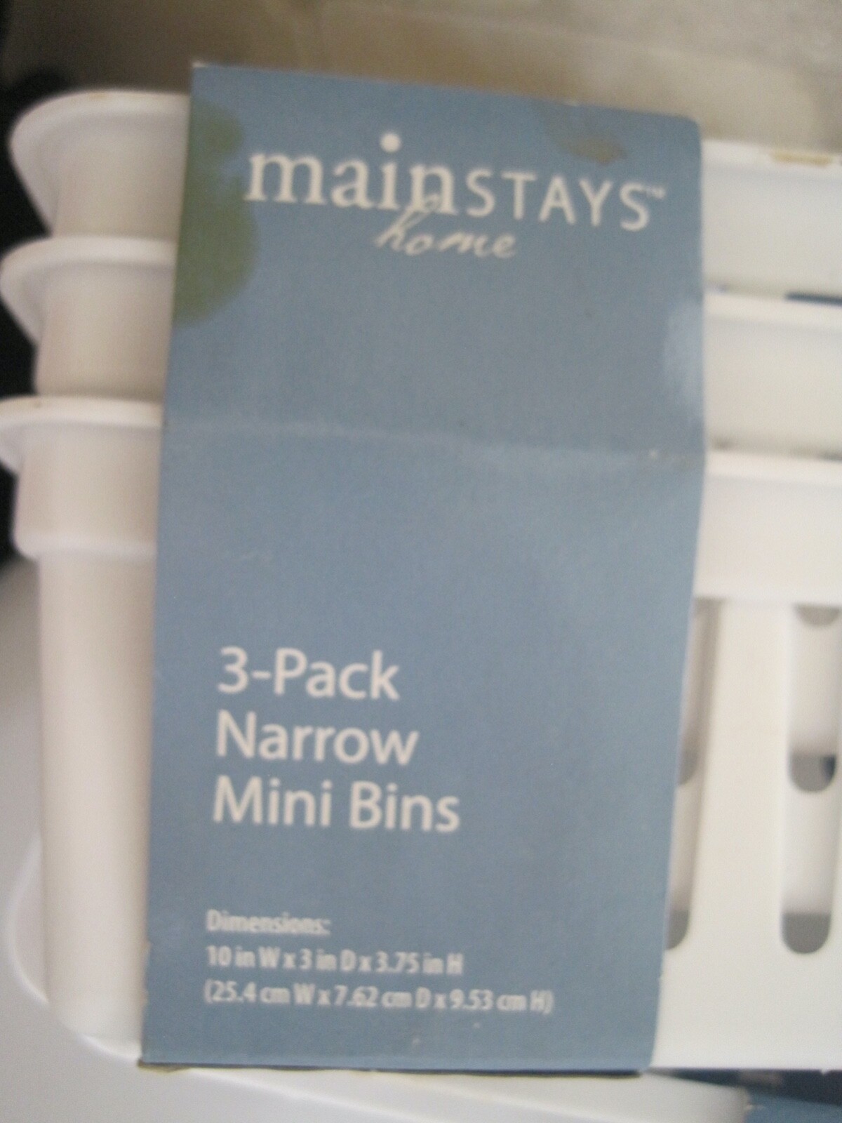 Mainstays Rectangular & Narrow Mini Bins Lot