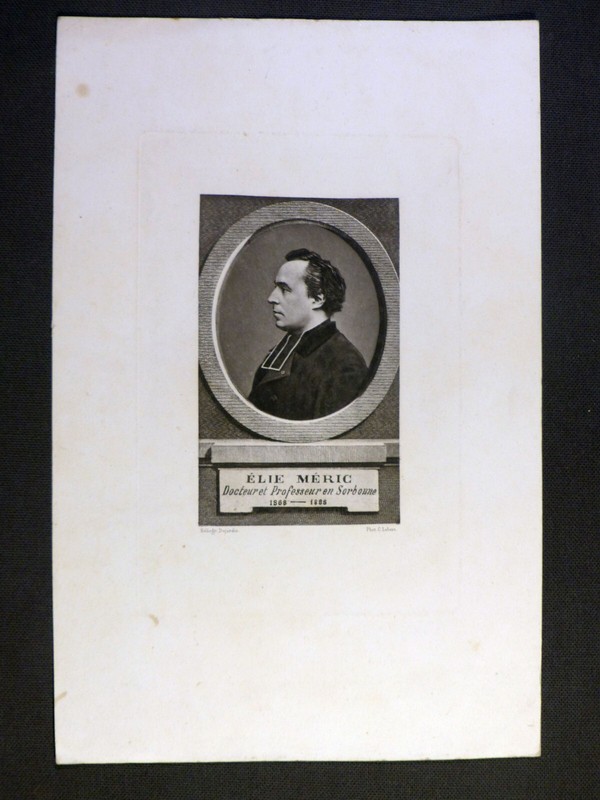HÃ©Liographie Dujardin D'AprÃ¨S Photo De C. Lebert - Portrait De Joseph-ÃLie MÃ©Ric