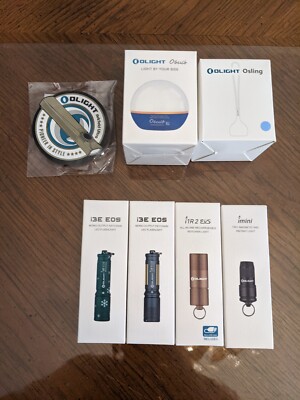 Lot - olight flashlights bulb and accessories