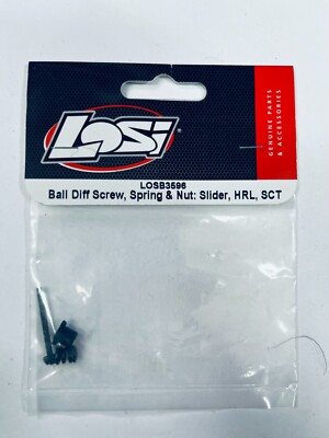 Losi LOSB3596 Ball Differential/Diff Screw/Spring/Nut: 1/10 Slider & Hr