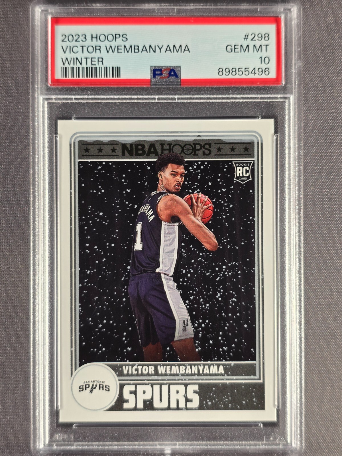 2023-24 Panini NBA Hoops #298 Victor Wembanyama Winter