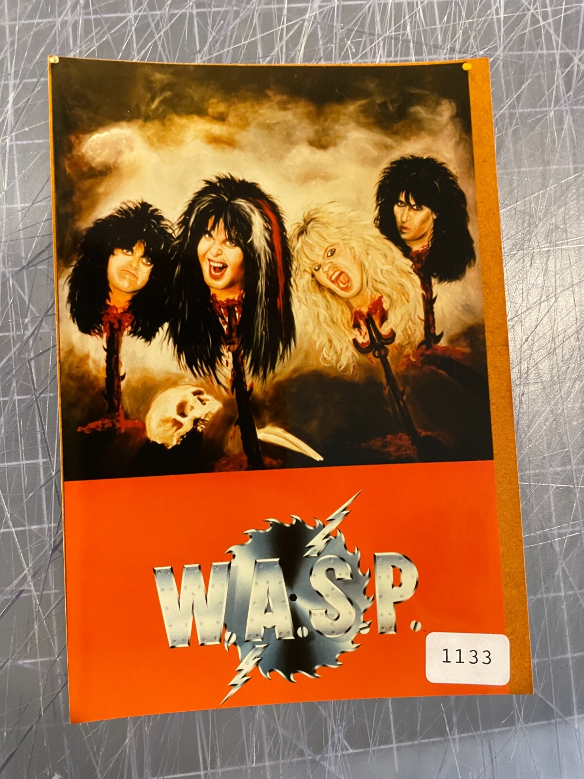 WASP HARD ROCK BAND ONE STOP 4X6 SALESMAN SAMPLE MINI POSTER #1133