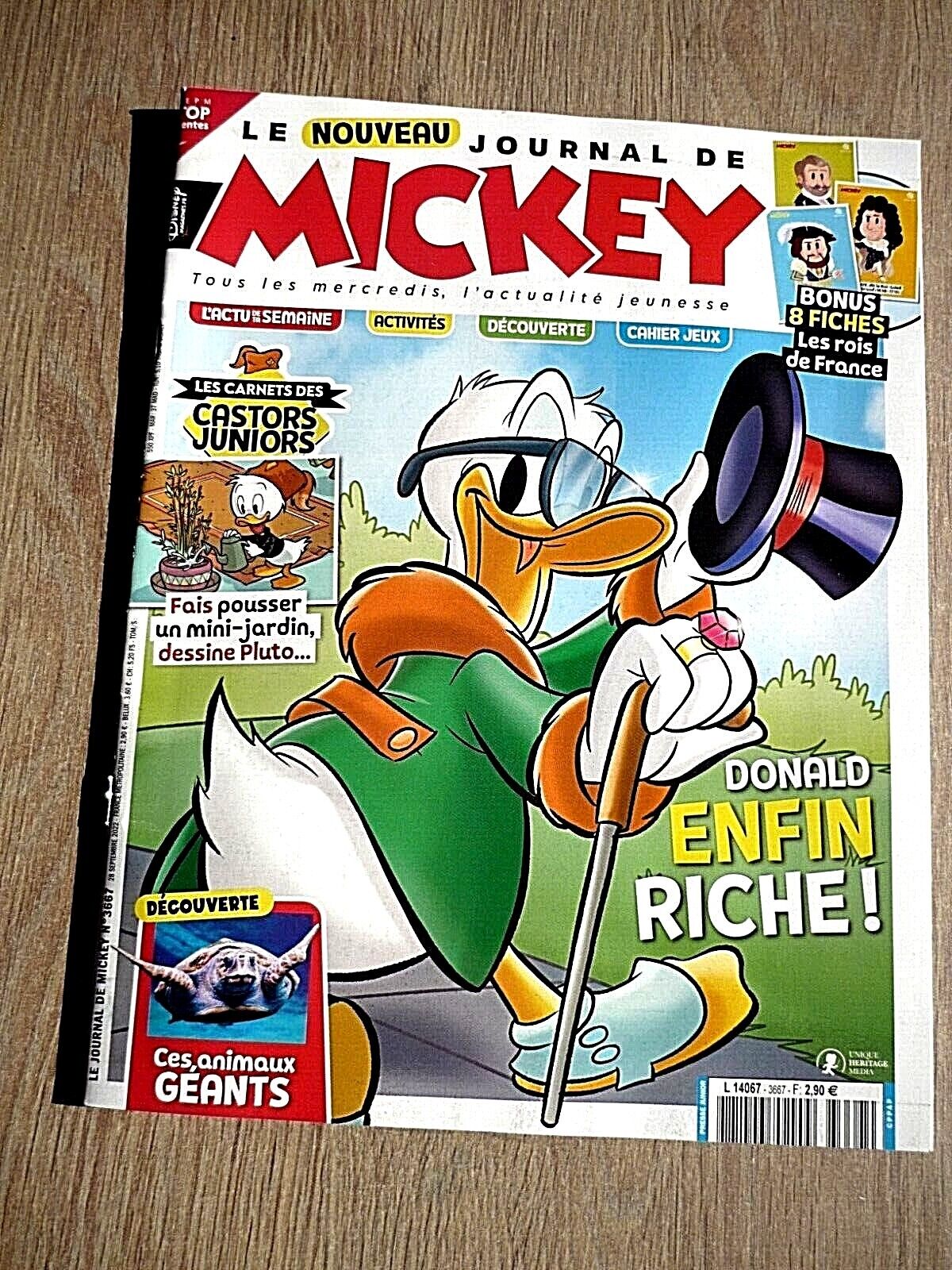 【初売り】 LE JOURNAL DONALD / 2022 SEPTEMBRE 28 - 3667 N° MICKEY DE その他
