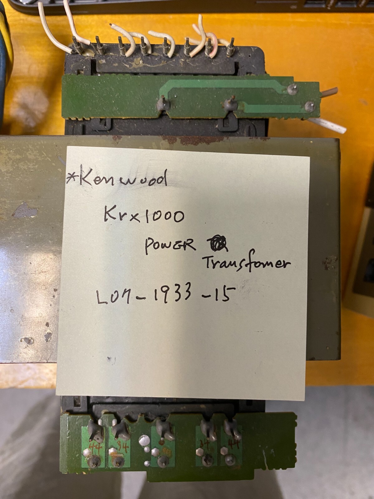 kenwood receiver vintage power transformer L07-1933-15 FROM