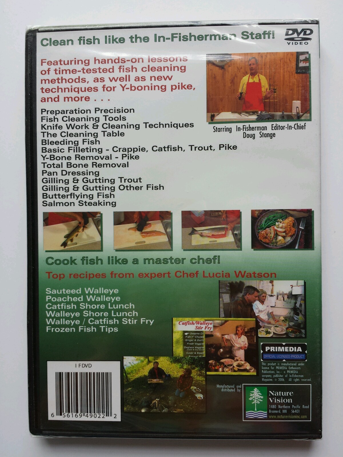 In-Fisherman Caring for the Catch Fish Cleaning Techniques & Recipes DVD Video