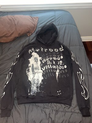 Metro Boomin Heroes & Villains Black Hellstar Hoodie Sweatshirt Large 2023