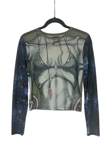 トップス Heaven by MARC JACOBS  Eye Slit Heaven Marc Jacobs x The Virgin Suicides Lux Mesh Top - Size