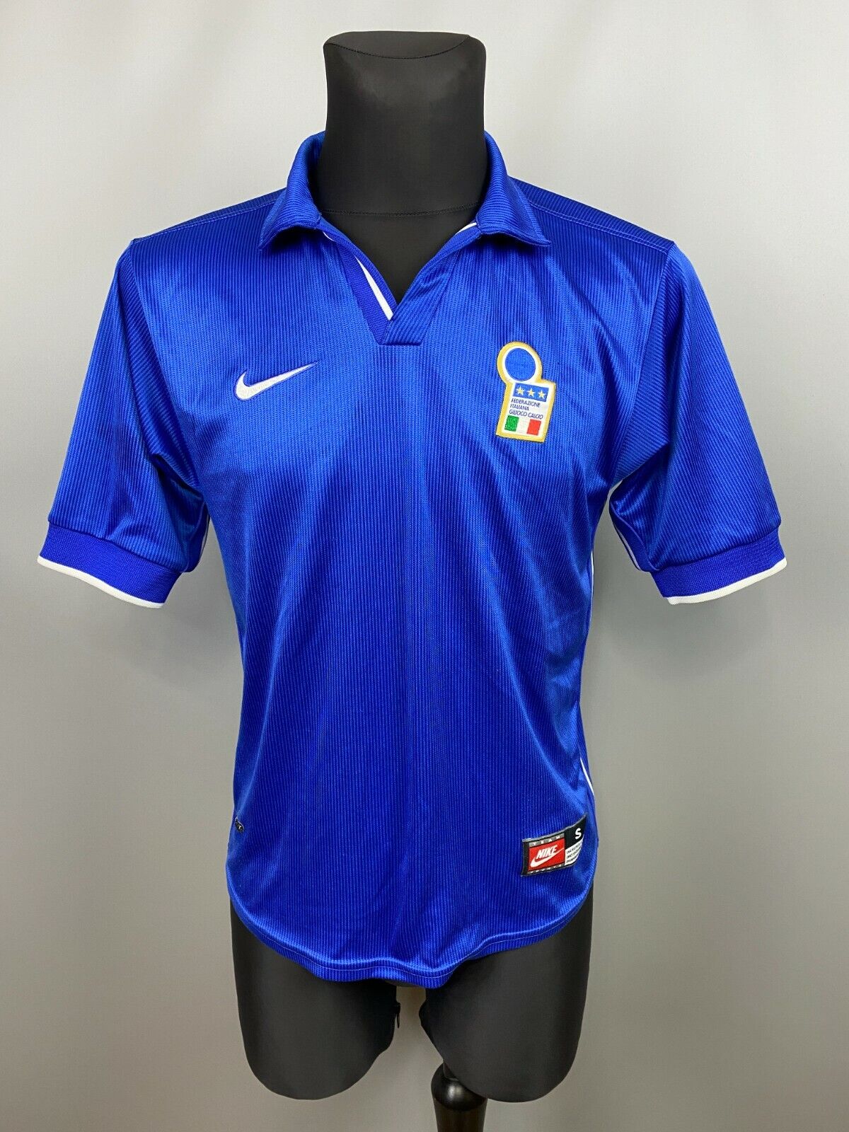 ITALY 1997 1998 HOME FOOTBALL SHIRT SOCCER JERSEY NIKE sz L
