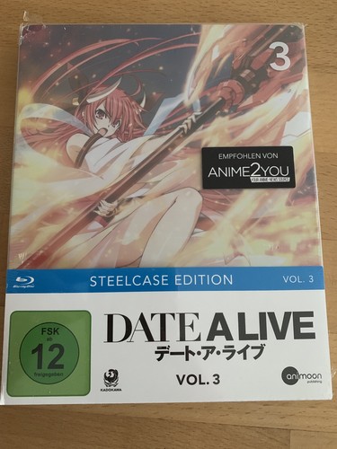 DATE A LIVE Vol.3 (Steelcase Edition) ,  Blu Ray  NEU , Anime 