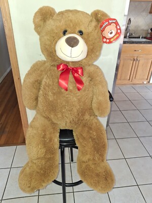 Big Brown Jumbo Oversized Teddy Bear 44 inch Giant Stuffed Plush Animal Great