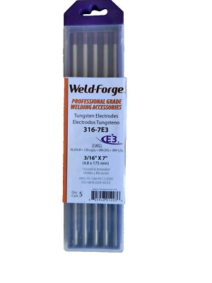 *NEW* Weld-Forge 316-7E3 Tungsten Electrodes   (#132)