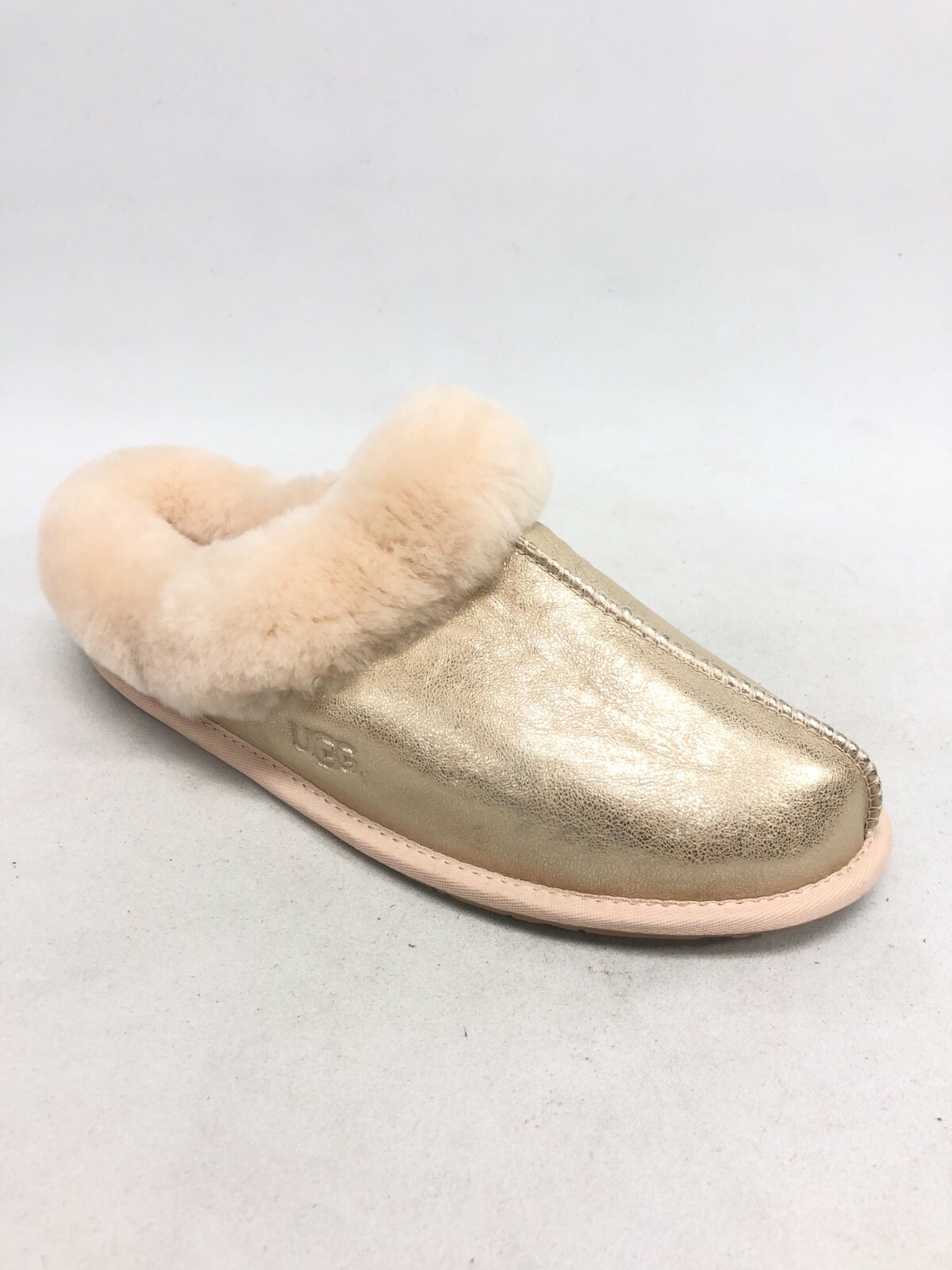 UGG Women s Moraene Iridescent Slippers House Shoes Gold 1112505 eBay