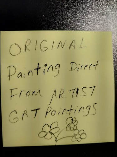 GAT PAINTINGS IMPRESSIONISM KITTEN ORIGINAL COLLECTIBLE WHIMSICAL Animals CAT 