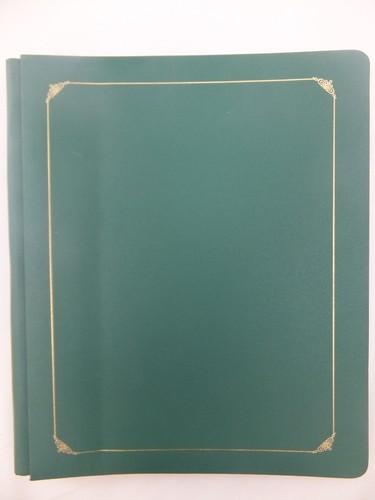 Large 8x10 Blank Page Journal, Cover: Emerald Silk