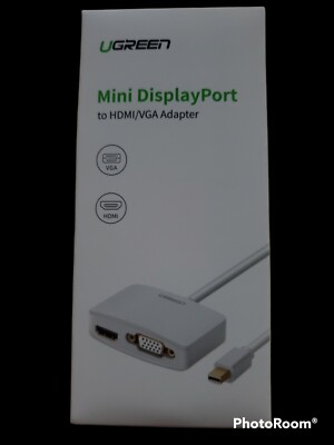 UGREEN Mini DisplayPort to HDMI VGA Adaptern4K Thunderbolt 2 in 1 Mini DP Convet