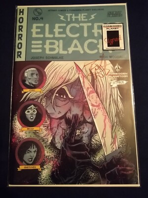 The Electric Black #4 Jetpack/Forbidden Planet Variant & Signed by Rich Woodall