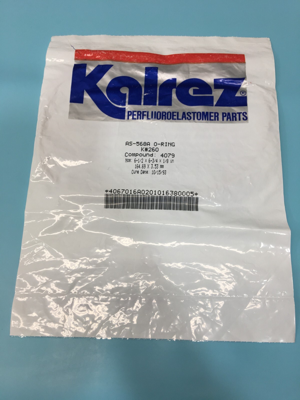 KALREZ AS-568A O-RING K#260, COMPOUND:4079, AS-568A-260,2-260, 116605