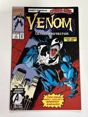 VENOM LETHAL PROTECTOR VOL 1 #2 NEAR MINT 1993 MARVEL COMICS b-367