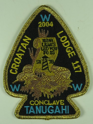 Croatan Lodge 117 East Carolina NC 2004 Tanugahi Chapter Gold Bdr