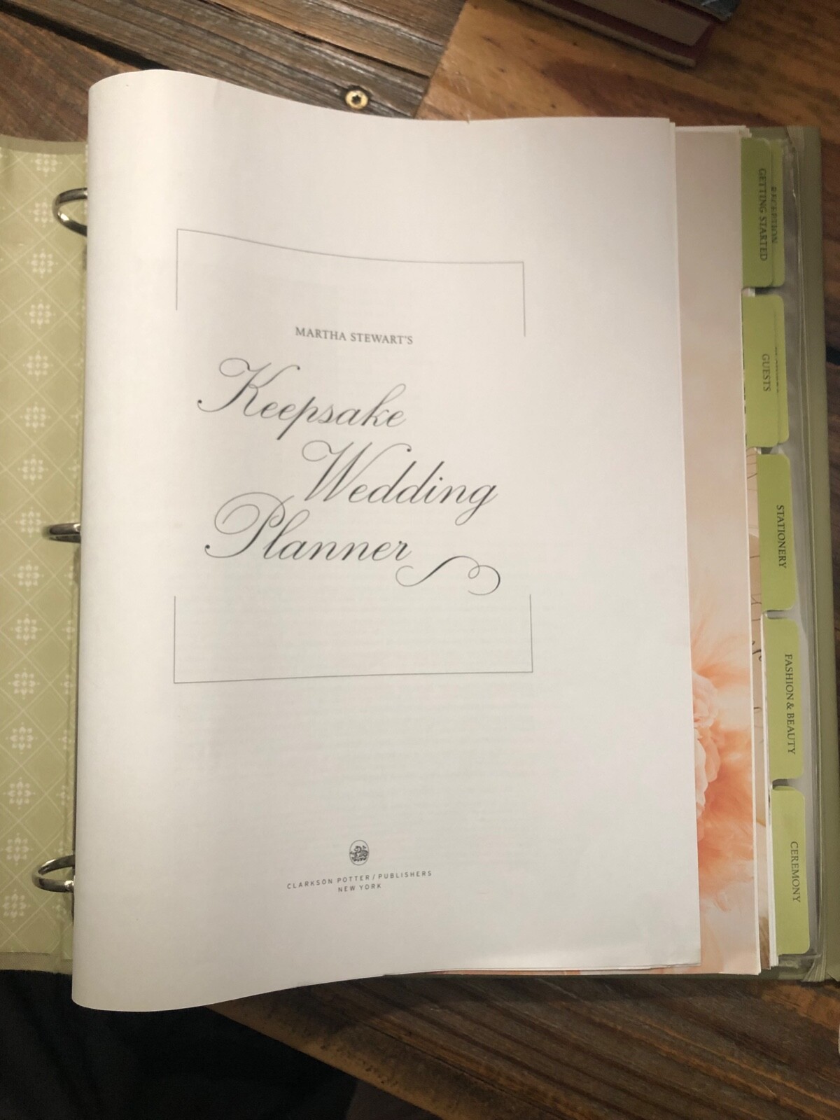 2003 Martha Stewart's Keepsake Wedding Planner (never used)