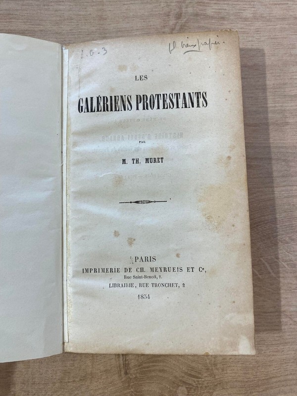 GalÃ©Riens Protestants Muret 1854