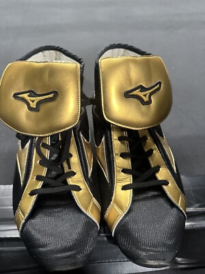 Black & Gold Mizuno Boxing Shoes 11 /29 Jpy Size Comes With Bag