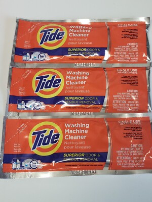 Washing Machine Cleaner by Tide Loader Washer Machines, 2.6 oz each, Pack of 3