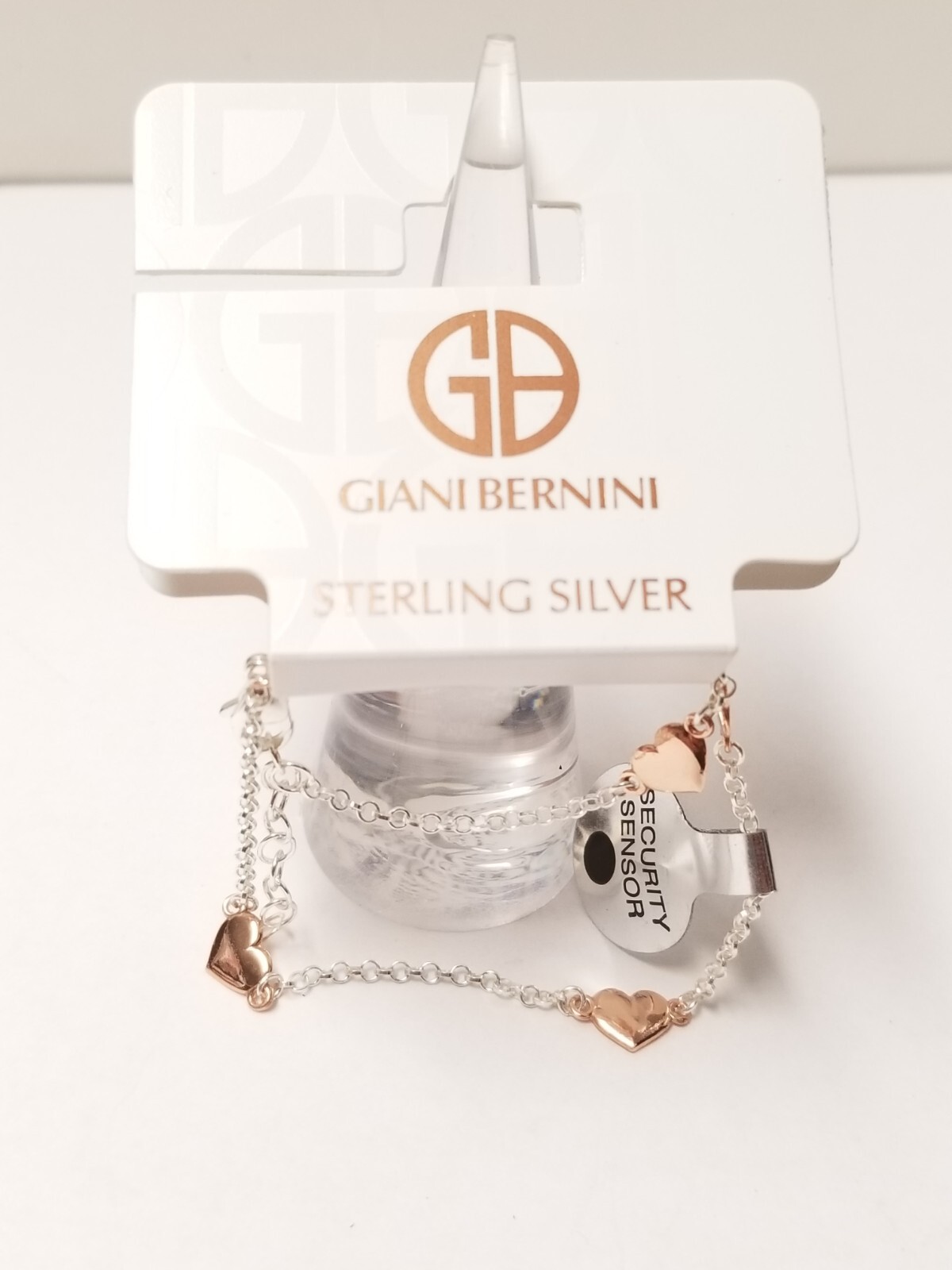 GIANI BERNINI Heart Charm Ankle Bracelet in 18k Rose Gold Plated Sterling Silver eBay