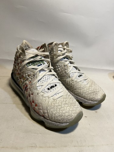 nike lebron 17 white and gold