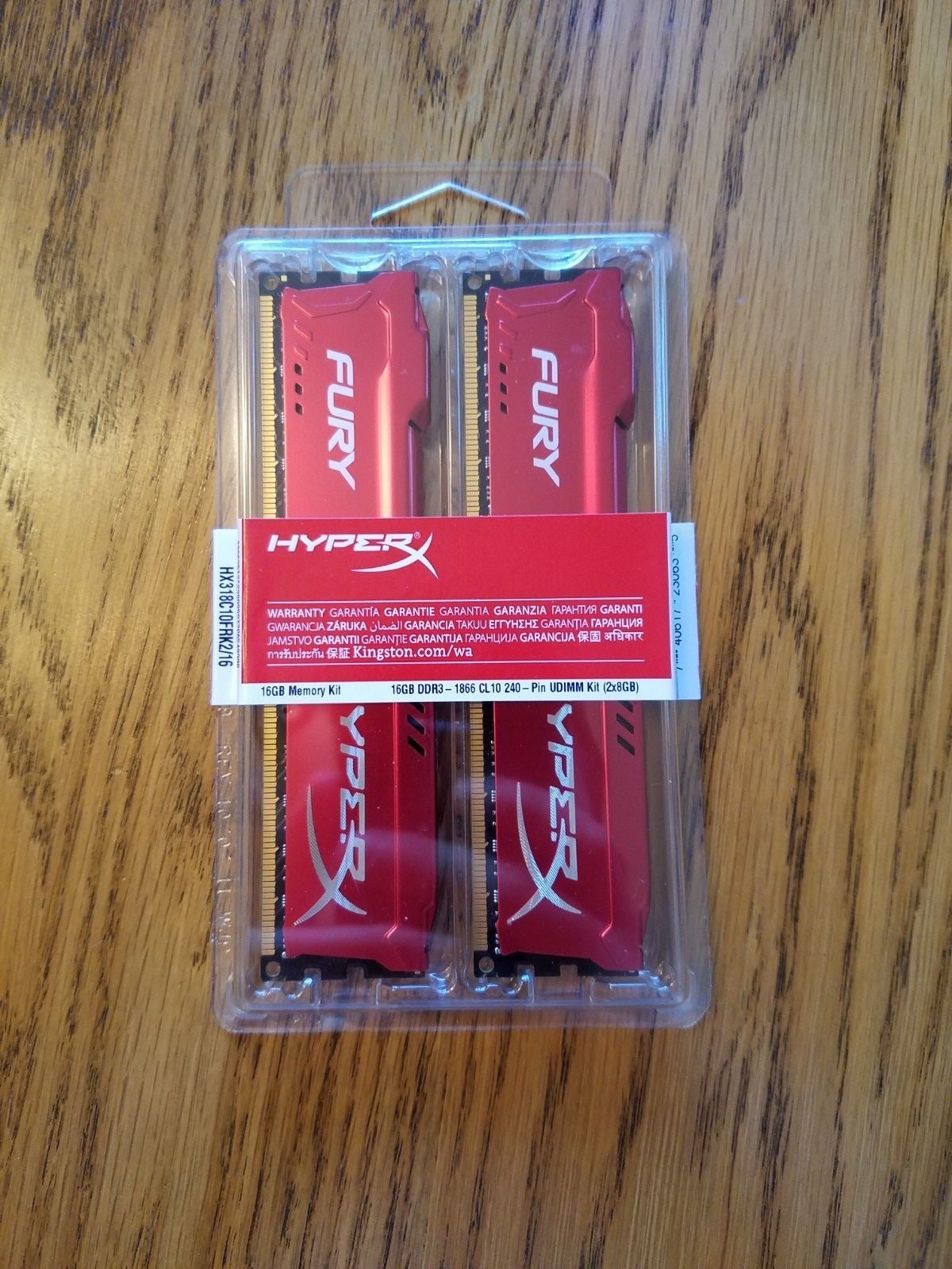 HyperX Fury 16gb DDR3 1866 CL10 AMD FX-8350 Black MSI 970 Gaming Motherboard
