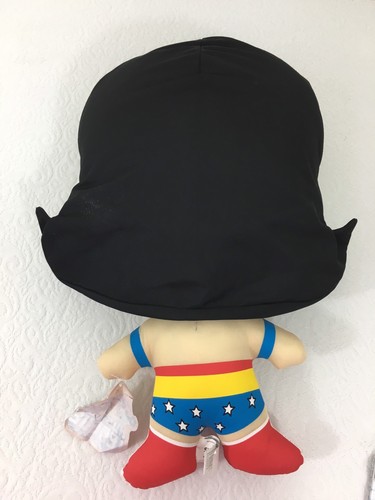 Wonder Woman Justice League Big Head Pillow Plush Doll Six Flags 17”  B13