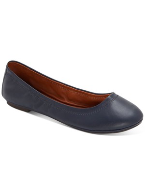 

LUCKY BRAND Женские темно-синие кожаные балетки Emmi с отстрочкой 11,5, Navy, LK-EMMIE2